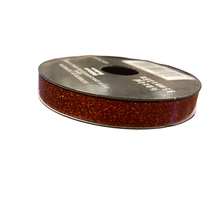 Celebrate it Halloween Orange Glitter Ribbon 3/8inx4yd
