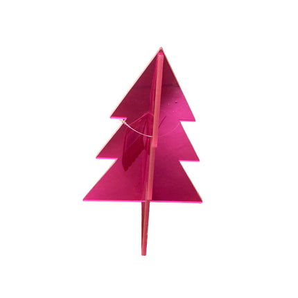 Ashland Christmas Pink Plastic Tree Table Decor 7in