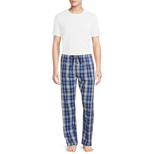 Woven Men's Stretch Pajama Pants, Size Medium
