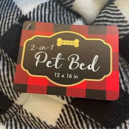 Woof 2-in-1 Pet Bed Tent Cozy Hideout Removable Cushion For Dog & Cat