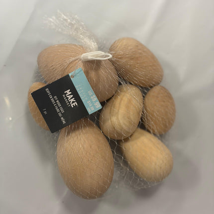 Mixed Solid Wood Eggs by Make MarketÂ®, 7ct.