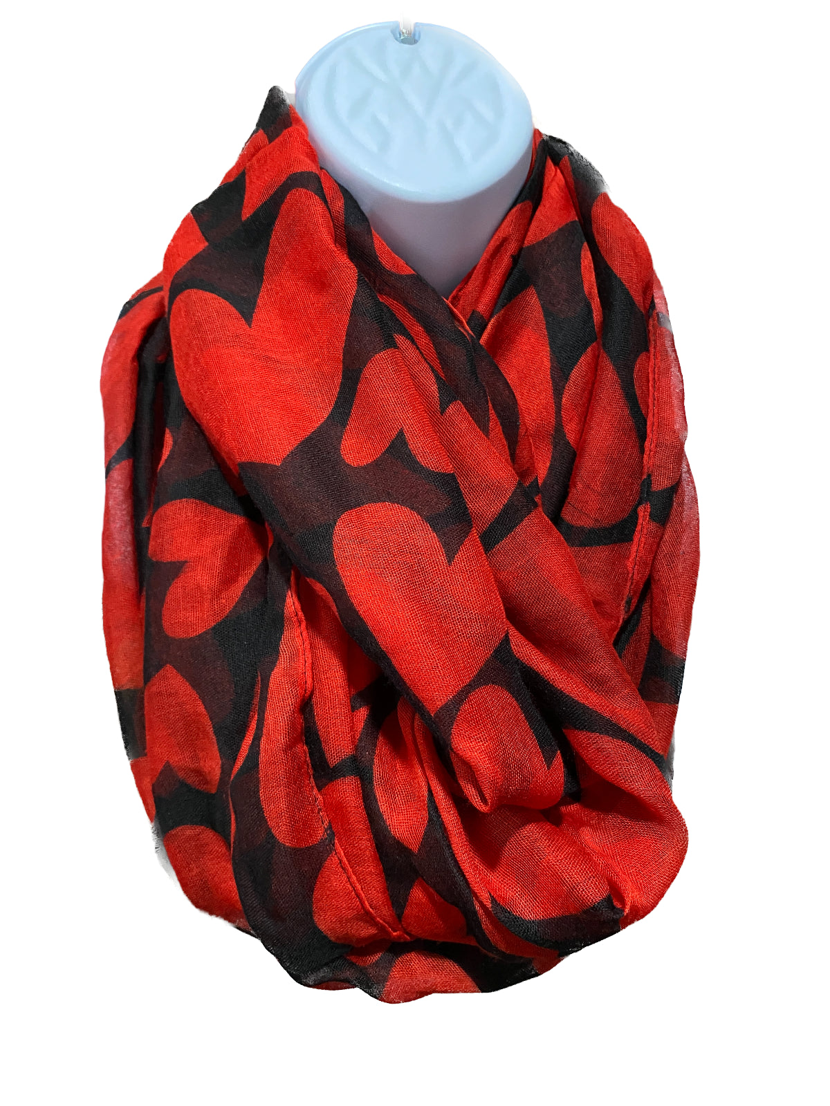 Valentines Day Infinity Scarf and Footless Tights Set Women one size fits most