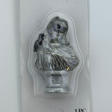 Mini Bust with Raven Halloween Decoration