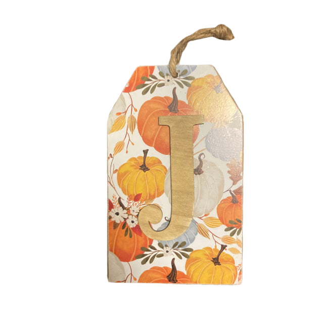 Ashland Fall Letter J Wall Sign 8x5in