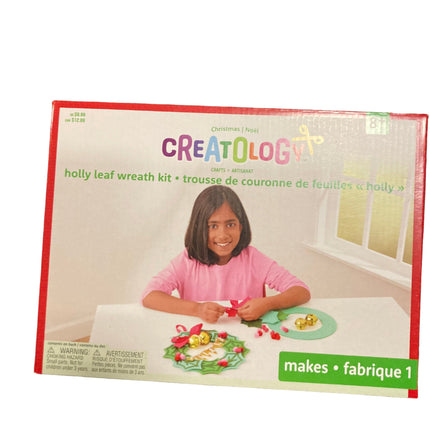 Creatology Christmas Holly Leaf Wreath Build Up Kit 8.5x11.5in