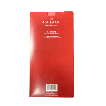 Ashland Christmas White Glass Ornament 2.5in 8PC