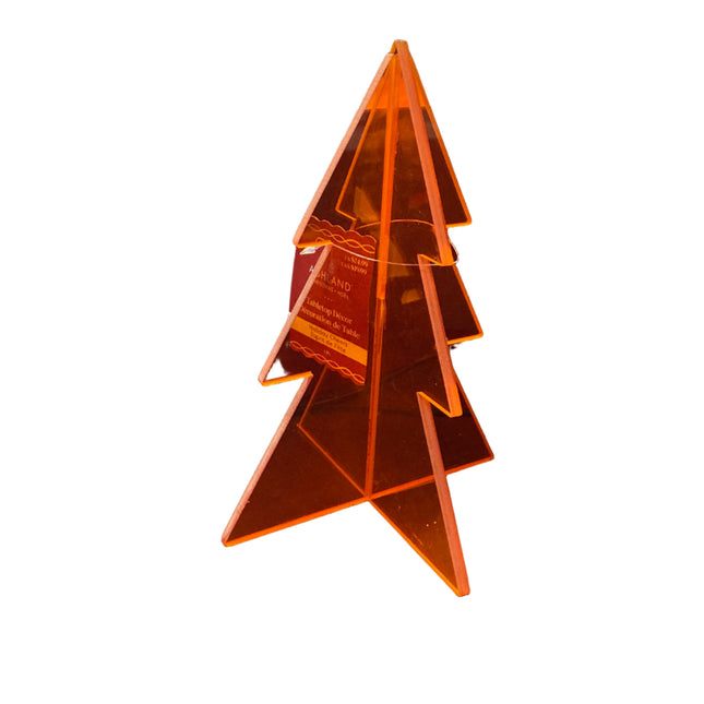 Ashland Christmas Orange Plastic Tree Table Decor 7in
