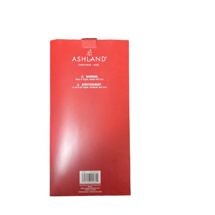 Ashland Christmas Black Mesh Glass Ornaments 2.5in 8Pc