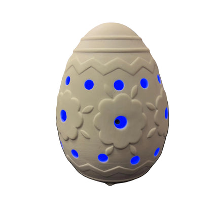 Make Market DIY LED Ceramic Décor – Egg Lantern (8" Height × 5" Width)