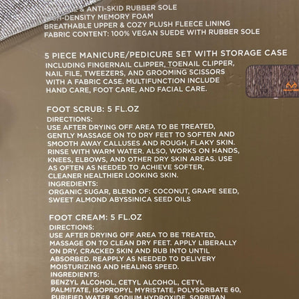 Realtree Men’s 5-Piece Slipper &amp; Grooming Gift Set