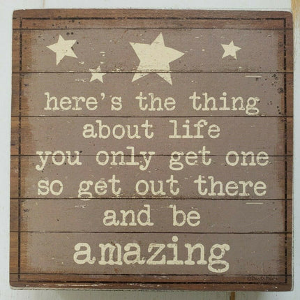 Wall Plaque Three Gifts and a Wish Small 7 X 7