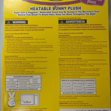 Peeps Heatable Bunny Plush, Peeps