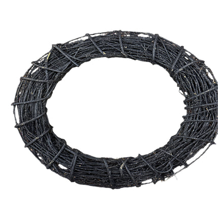 Ashland Black Glitter Grapevine Halloween DÃ©cor 17â€ x 17â€ x 2â€