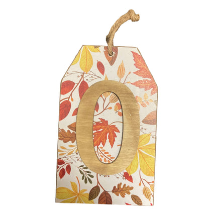 Ashland Fall Letter O Wall Sign 8x5in