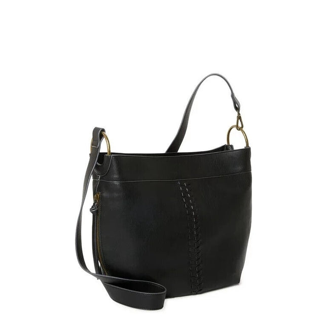 Time and Tru Piper Faux Leather Crossbody Bag