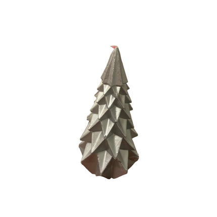 Ashland Christmas Silver Tree Candle 12in