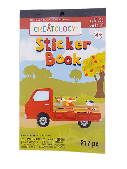 CREATOLOGY, THANKSGIVING/FALL STICKER BOOK 217pc