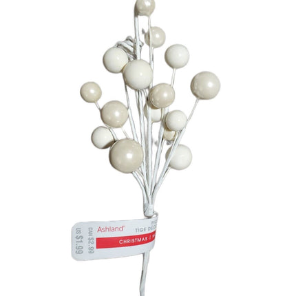 Ashland White Christmas Berry Stem - Home Decor