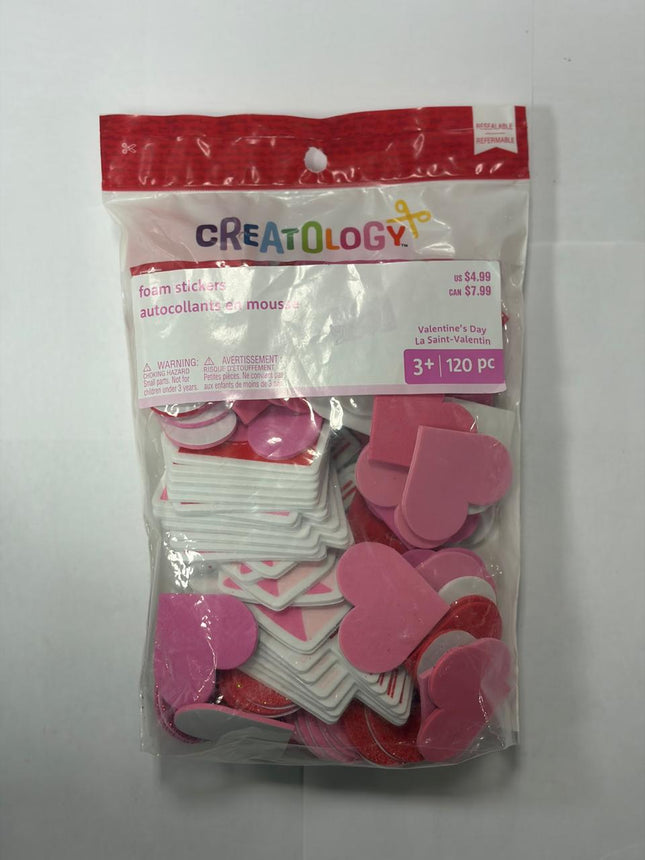 Creatology Valentine's Foam Stickers Autocollants 120 PC