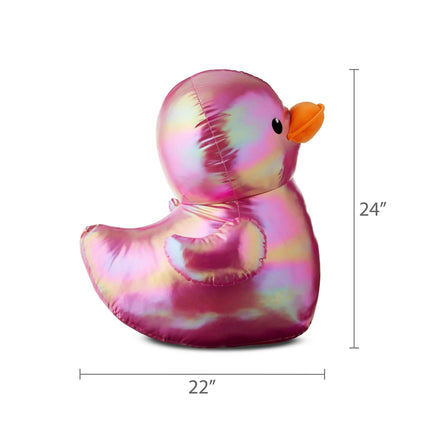 Easter Jumbo Shiny Pink Duck Plush, 23 in, by Way To Celebrate