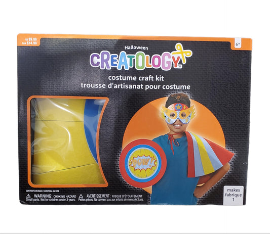 CREATOLOGY HALLOWEEN COSTUME CRAFT KIT, SUPER HERO 6+