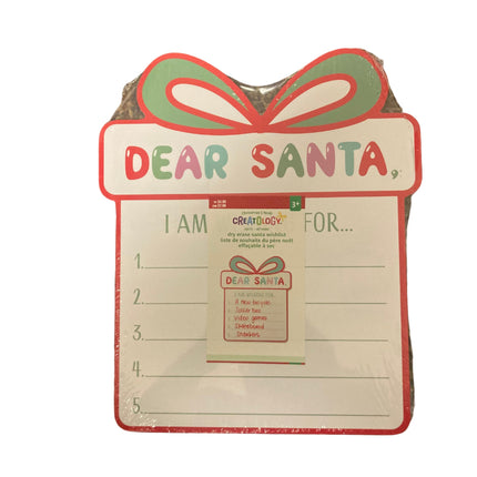 Creatology Dry Erase Santa Wishlist Gift Shape 12x9in