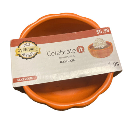 Celebrate it Thanksgiving Ramekin 4in Diameter