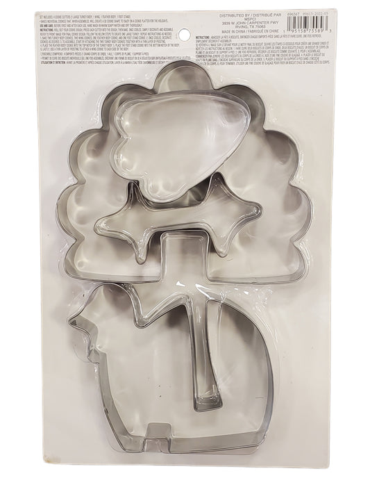 CELEBRATE IT, COOKIE CUTTERS, TURKEY SHAPE KIT