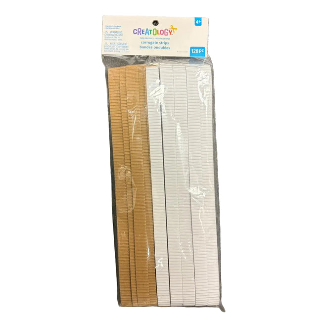 Corrugated Paper Strips – 128 Pieces