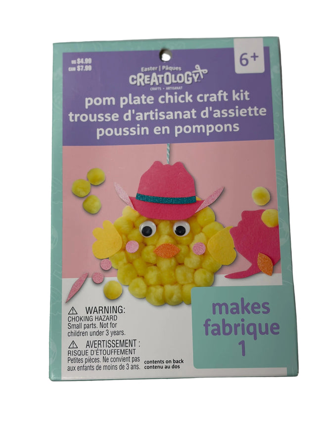 Creatology Pom Plate Chick Craft Kit – Makes 1