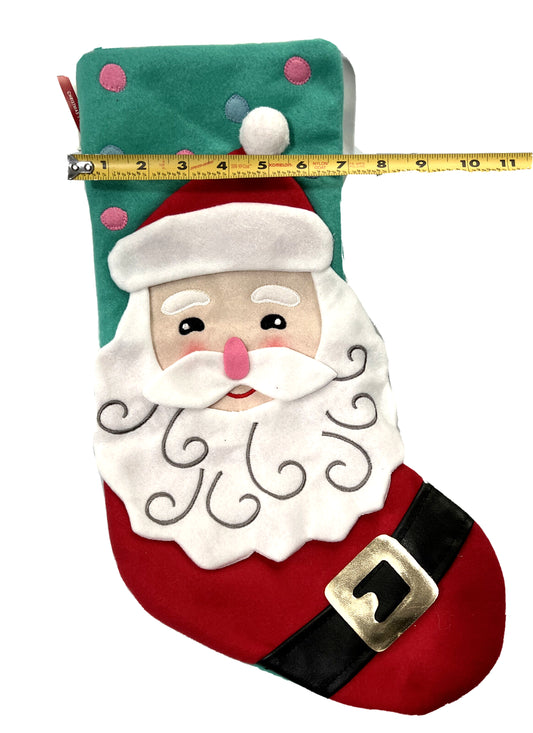 Ashland Christmas Santa Stocking 18" New