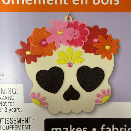 DIY Sugar Skull Wood Ornament Craft Kit – Halloween Decor Activity