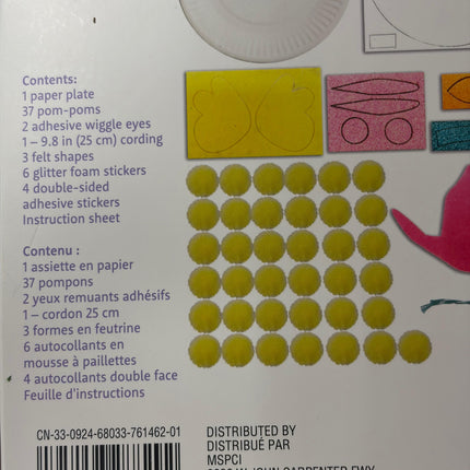 Creatology Pom Plate Chick Craft Kit – Makes 1