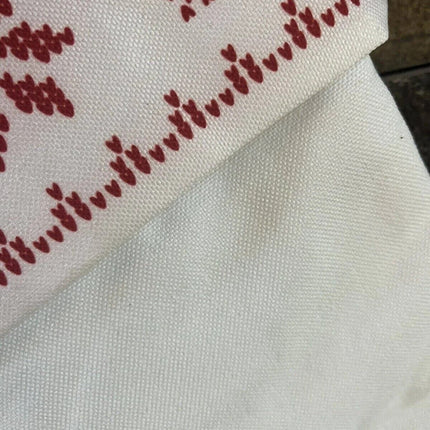 18" Ashland White & Red Snowflake Christmas Stocking