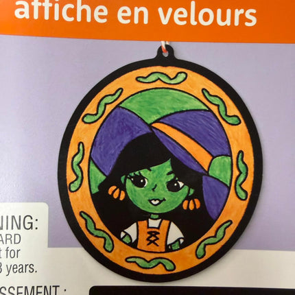 Halloween Creatology Velvet Poster Ornament Craft Kit