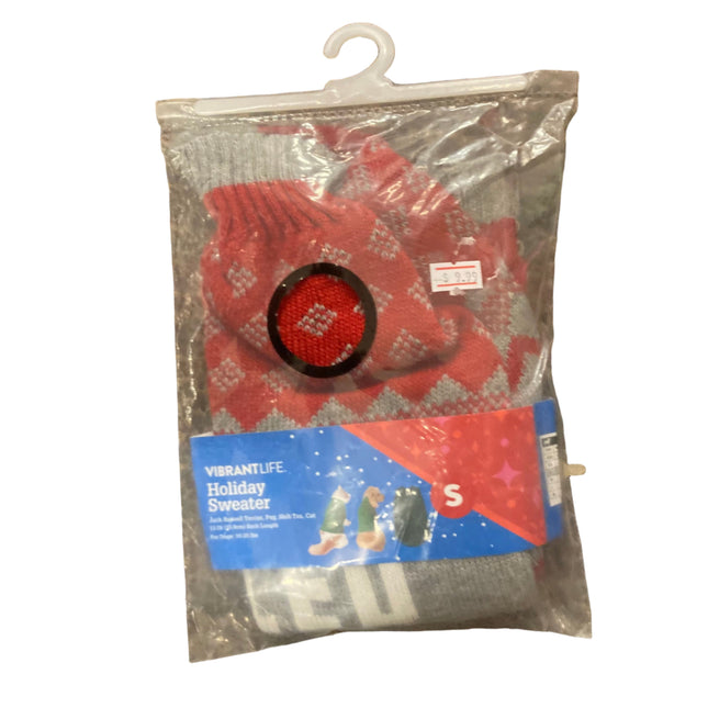 Vibrant Life Red Spoiled Pet Sweater 13in 10-20LB S