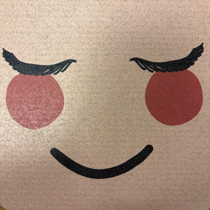 Smiling Apple Wall Décor – 11" x 11" Classroom Hanging Sign