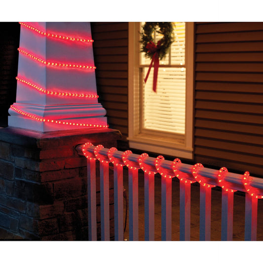 Holiday Time Christmas Lights 18' Crystalized Rope Light, Red