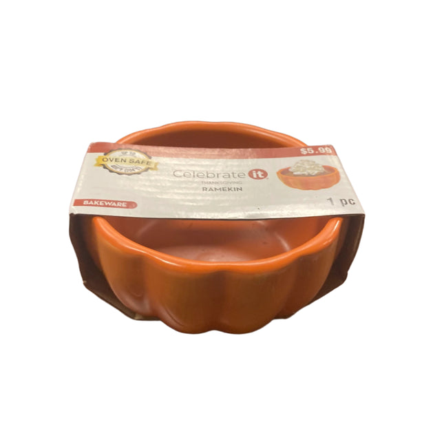 Celebrate it Thanksgiving Ramekin 4in Diameter