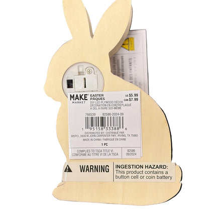 Make Market DIY LED Plywood Décor – Bunny Design