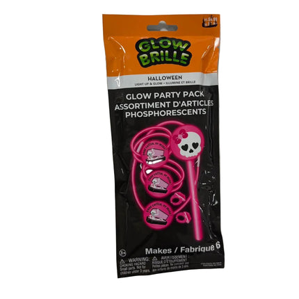 Halloween Glow Party Pack – Assorted Glow Stick Accessories (Makes 6)