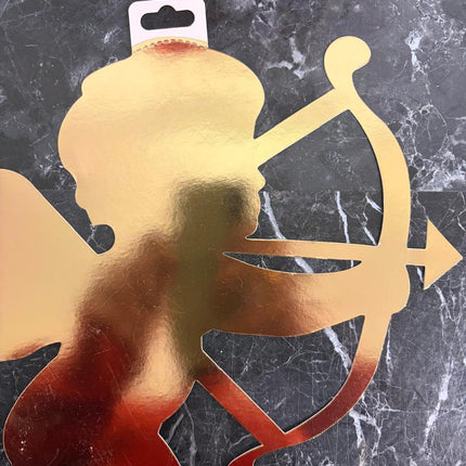 Golden Cupid Valentine's Day Decor 12x12 in