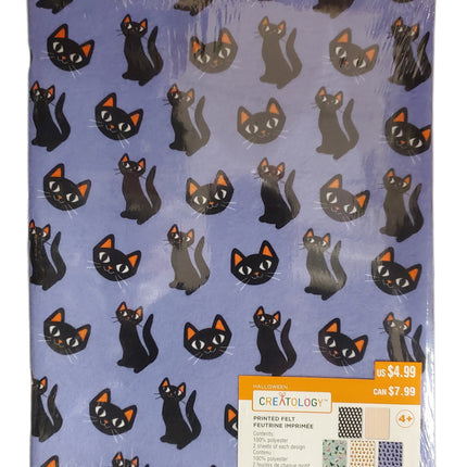 Halloween Felt Sheets 10pk  5 Patterns 2 Sheets Each