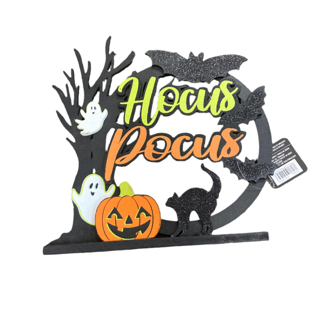 Ashland Halloween Hocus Pocus Ghost Table Decor Sign 9x9in