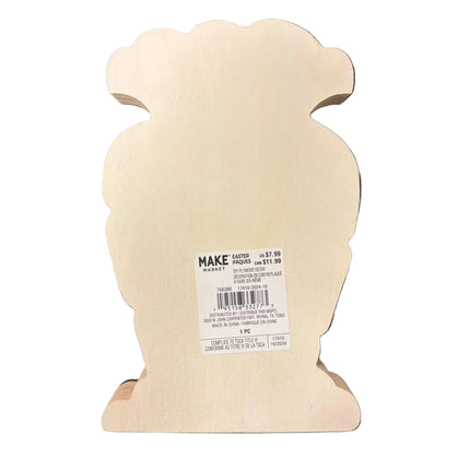 Make Market DIY Wooden Décor – Carrot House Cutout (8" Height × 5" Width)