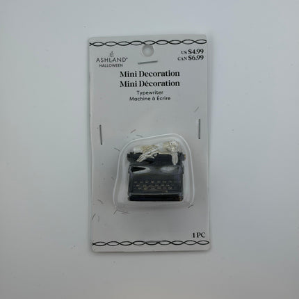 Mini Halloween Typewriter Decoration