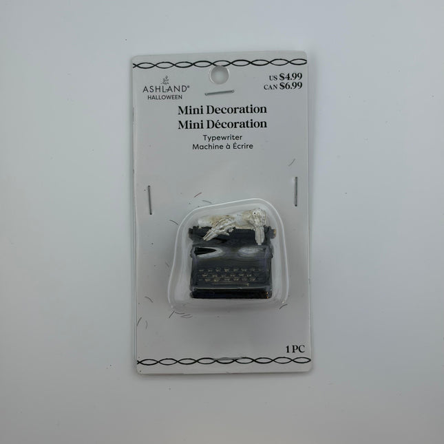 Mini Halloween Typewriter Decoration