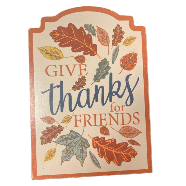 Ashland Fall Give Thanks Tabletop Decor 8x5.5in