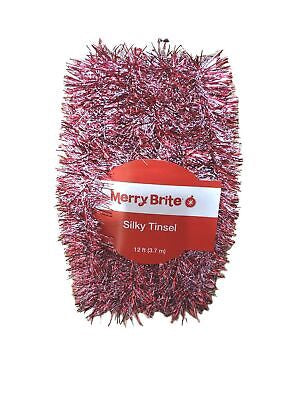 Merry Brite Silky Tinsel 12 ft