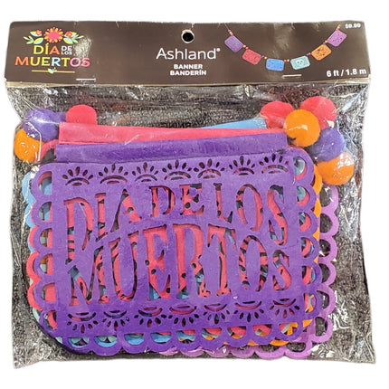 Ashland Dia de Los Muertos 6ft Halloween Banner